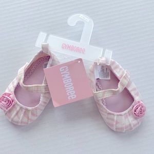 Zebra baby corduroy Mary Jane’s shoes Gymboree size 02 infant toddler
